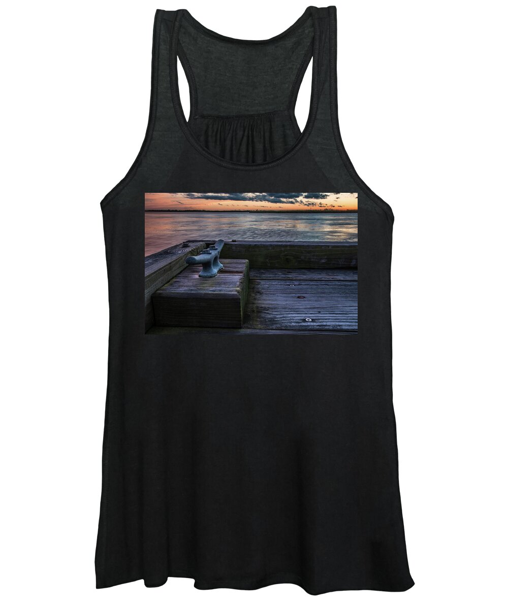 Sunset Women's Tank Top featuring the photograph Sunset at Back Bay 6 by Larkin's Balcony Photography
