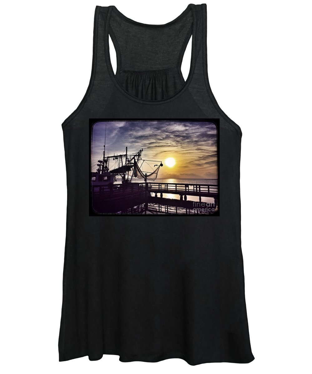 Sunset At Snoopy's Women's Tank Top featuring the photograph Sunset at Snoopy's by Debra Martz