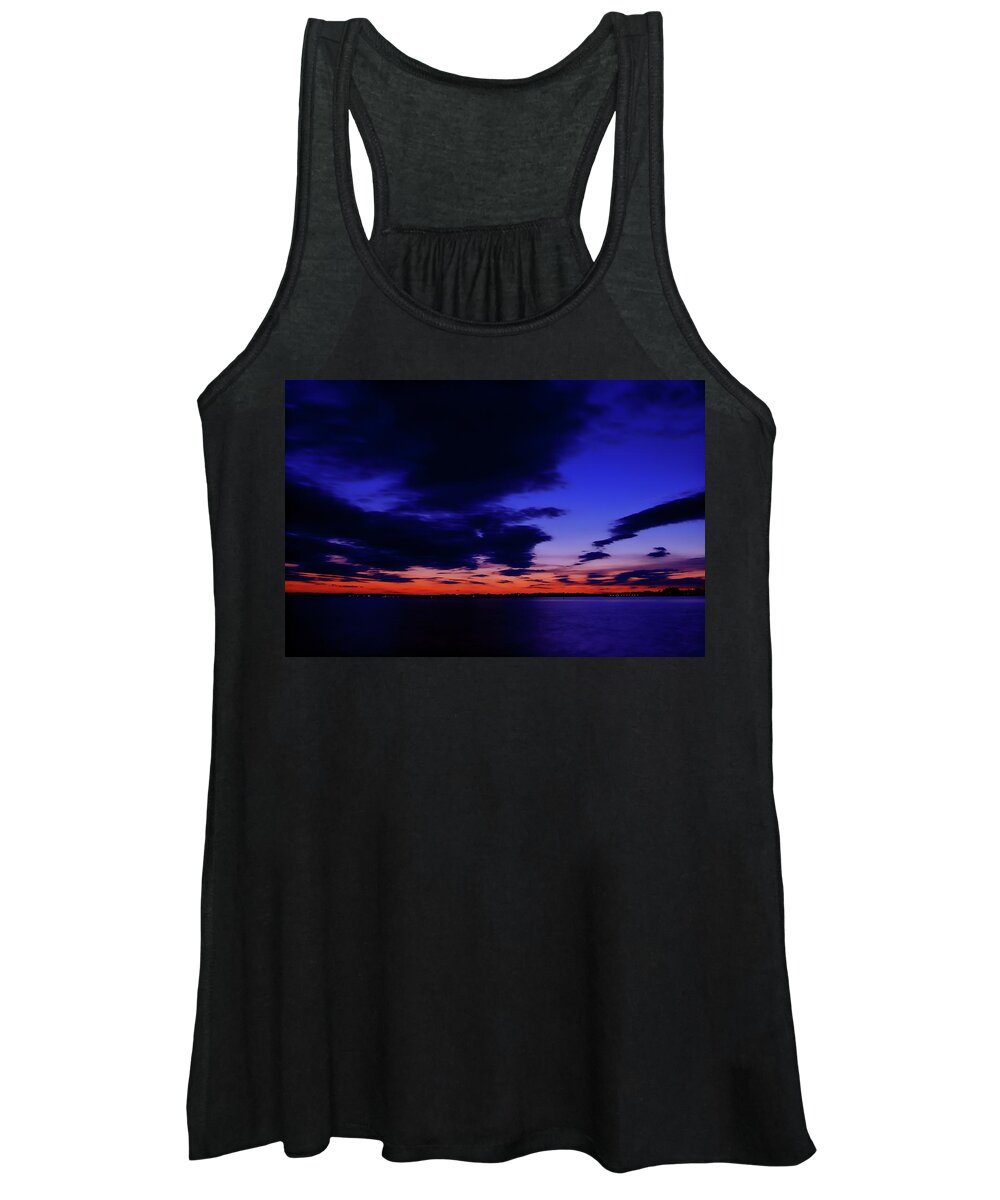 Sunsets Women's Tank Top featuring the photograph Sunset On Barnegat Bay 2 - Jersey Shore by Angie Tirado