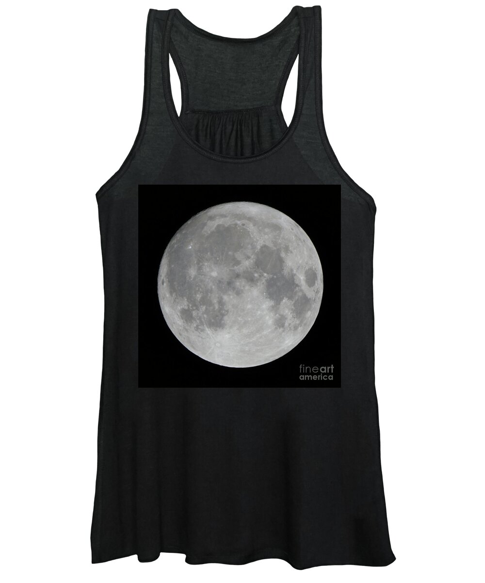 Moon Women's Tank Top featuring the photograph Super Moon November 2016 by Robert E Alter Reflections of Infinity