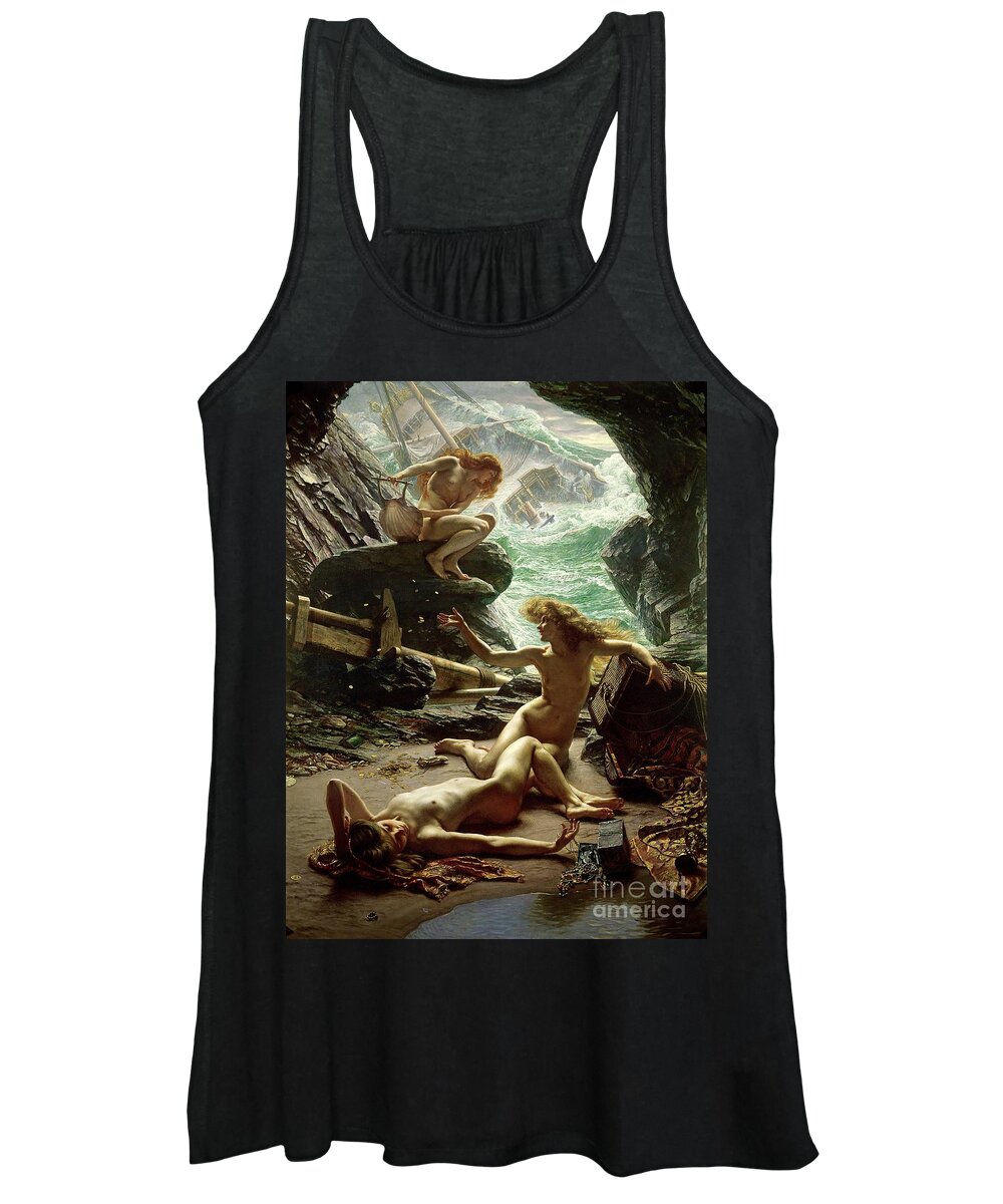 #faatoppicks Women's Tank Top featuring the painting The Cave of the Storm Nymphs by Edward John Poynter