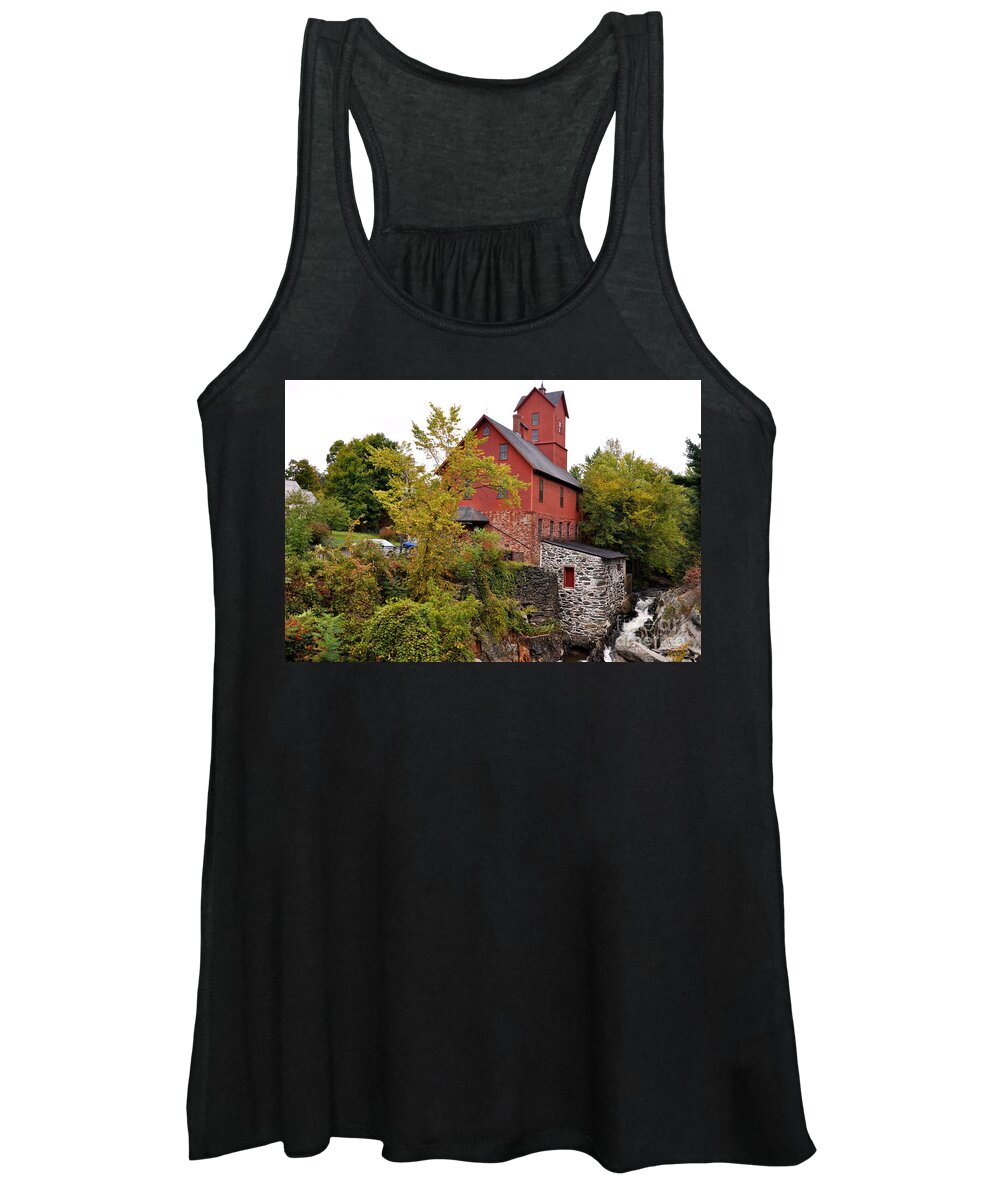 The Chittenden Mill Women's Tank Top featuring the photograph The Chittenden Mill by Wanda-Lynn Searles