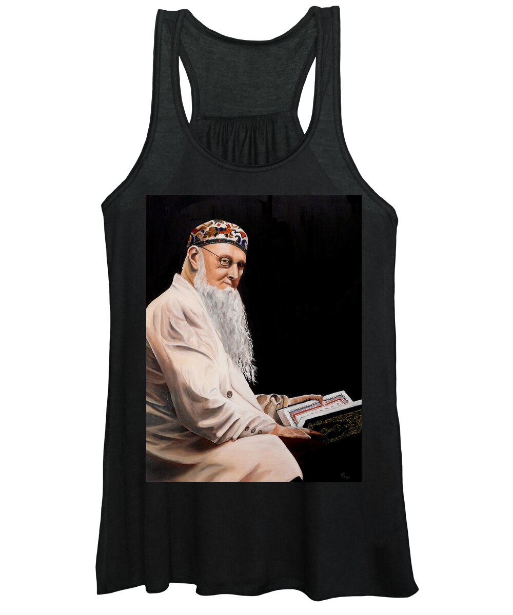 Cleric Women's Tank Top featuring the painting The Cleric by Vic Ritchey