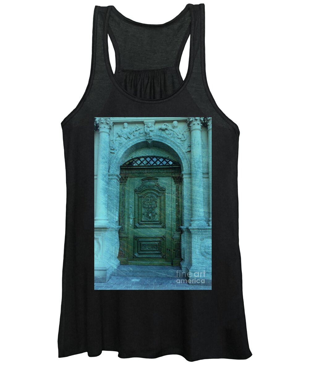 Architecture Women's Tank Top featuring the photograph The Door to The Secret by Susanne Van Hulst