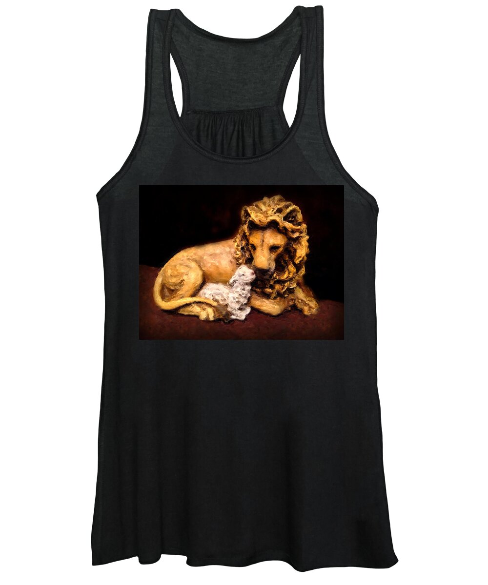 Landscape Women's Tank Top featuring the photograph The Lion and The Lamb by Morgan Carter