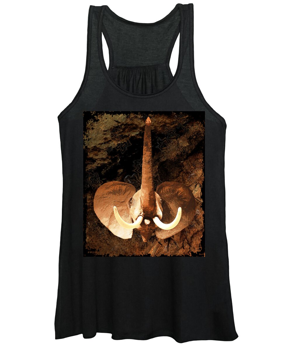 Elephant Women's Tank Top featuring the photograph The Mighty One by Susan Vineyard