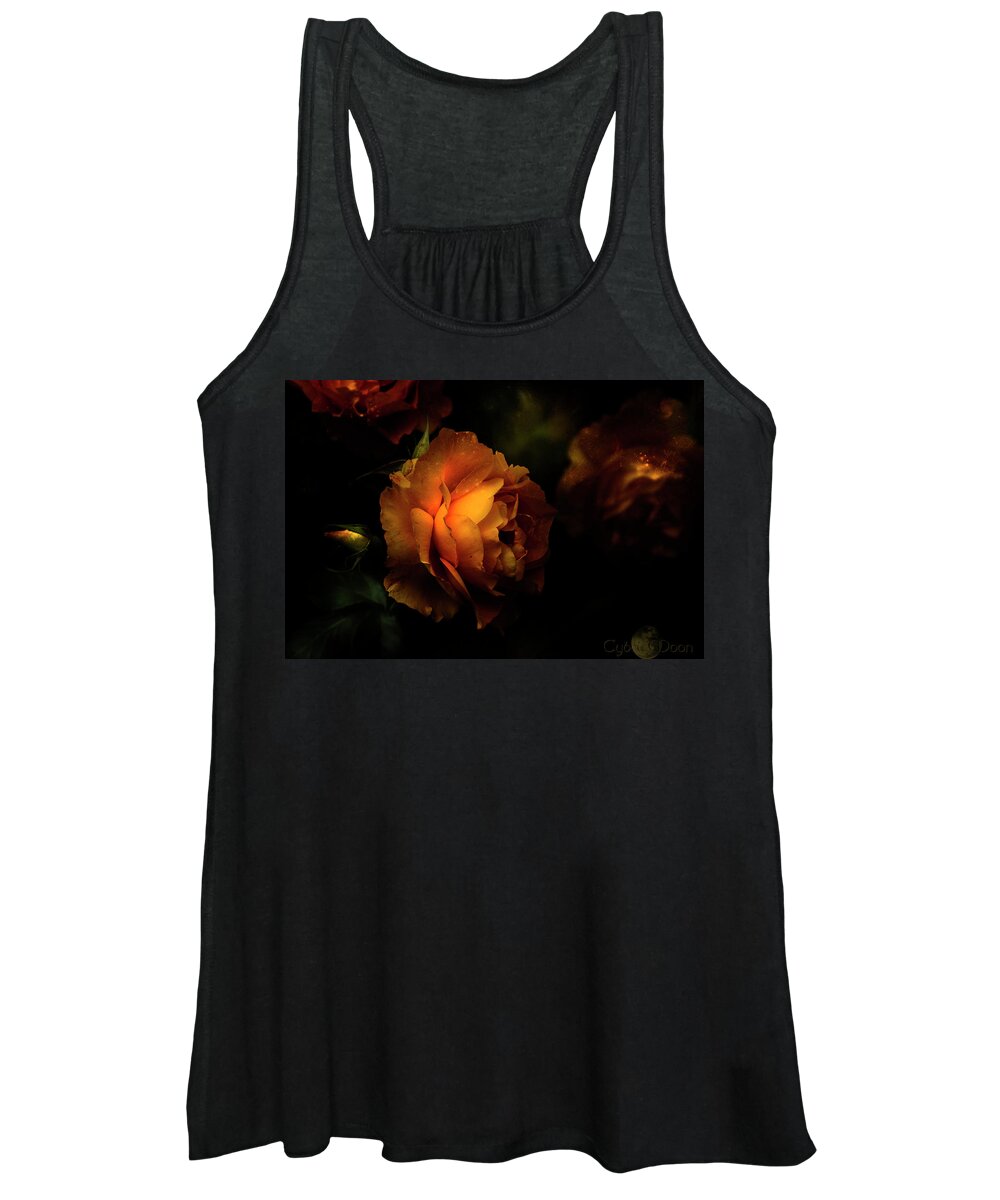  Women's Tank Top featuring the photograph The Night Garden by Cybele Moon
