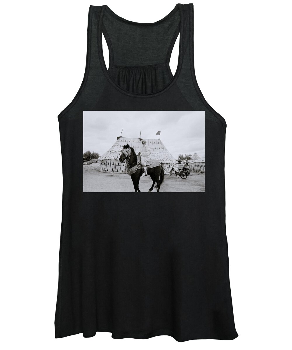 Horse Women's Tank Top featuring the photograph The Noble Man by Shaun Higson