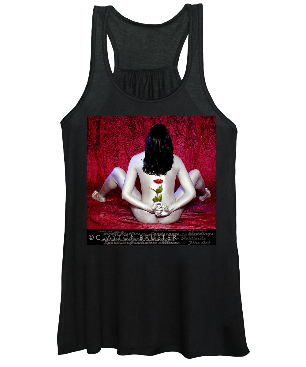 Clay Women's Tank Top featuring the photograph The Rose by Clayton Bruster