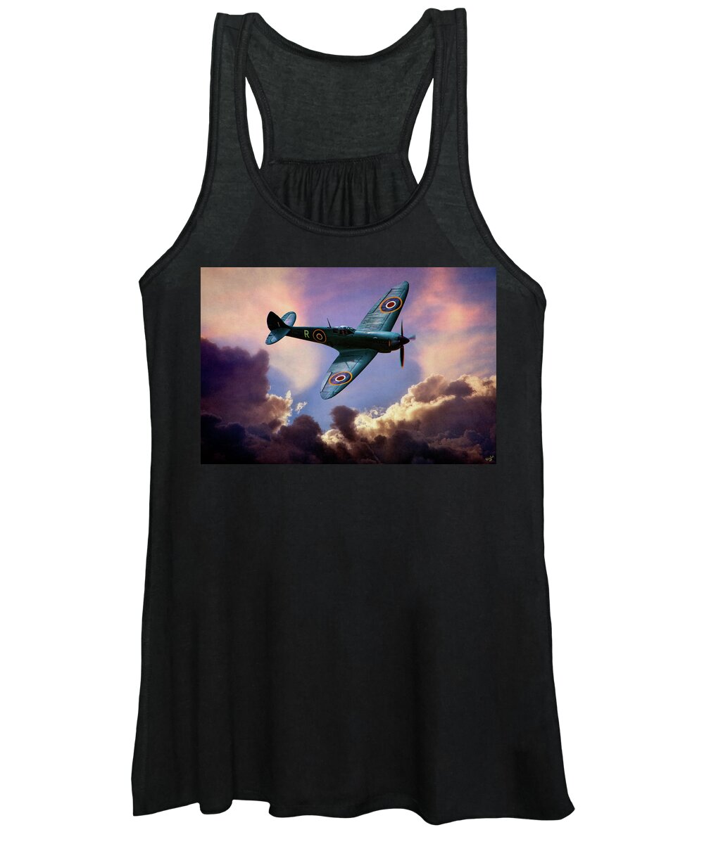 Aviation Women's Tank Top featuring the photograph The Supermarine Spitfire by Chris Lord