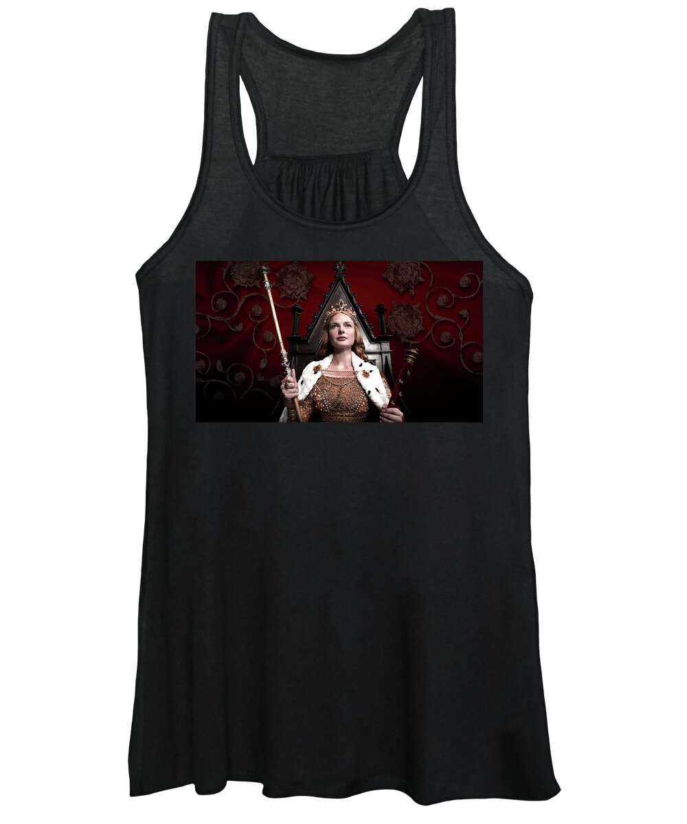 The White Queen Women's Tank Top featuring the digital art The White Queen by Super Lovely