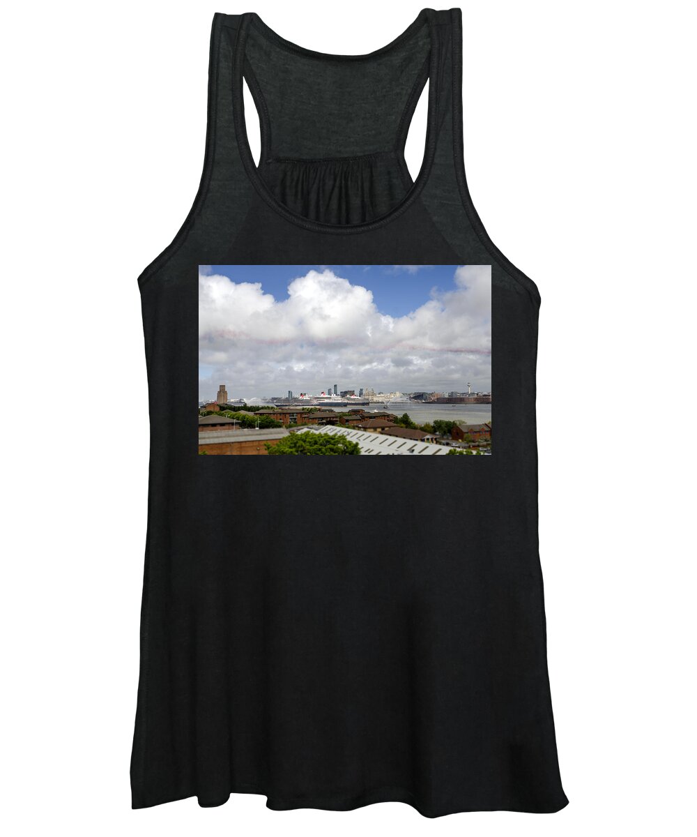 Cunard Women's Tank Top featuring the photograph Three Queens by Spikey Mouse Photography