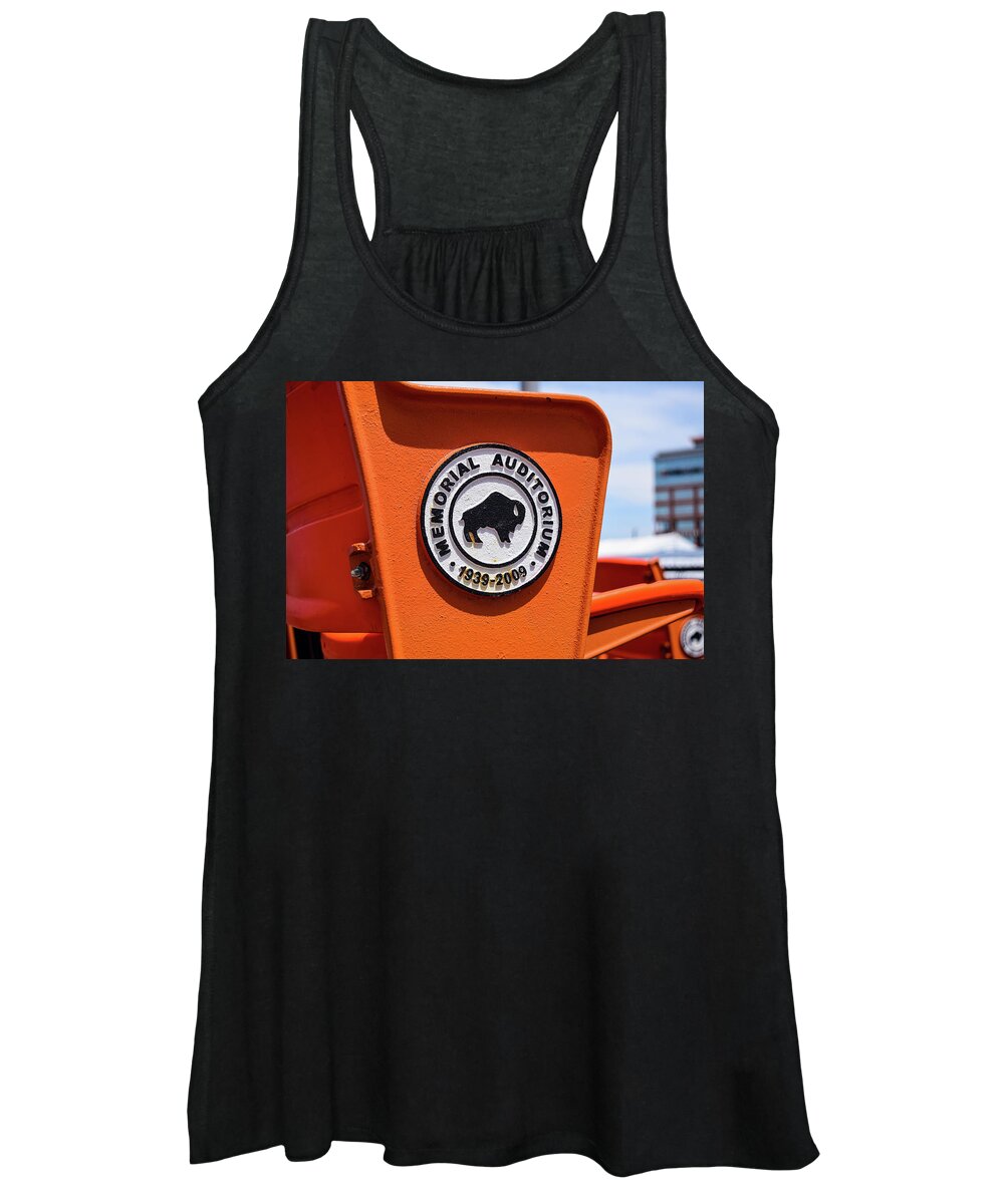 Buffalo Women's Tank Top featuring the photograph Throwback Seats by Nicole Lloyd