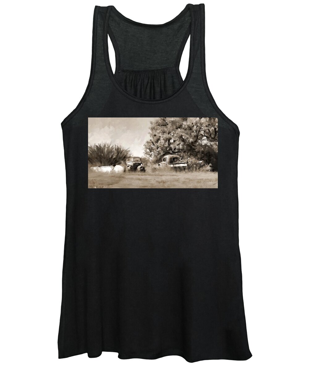 Timeworn Women's Tank Top featuring the painting Timeworn by Susan Kinney