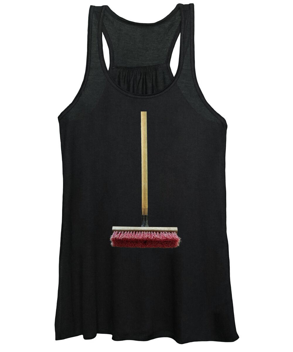 Art Women's Tank Top featuring the photograph Tools On Wood 14 on BW by YoPedro