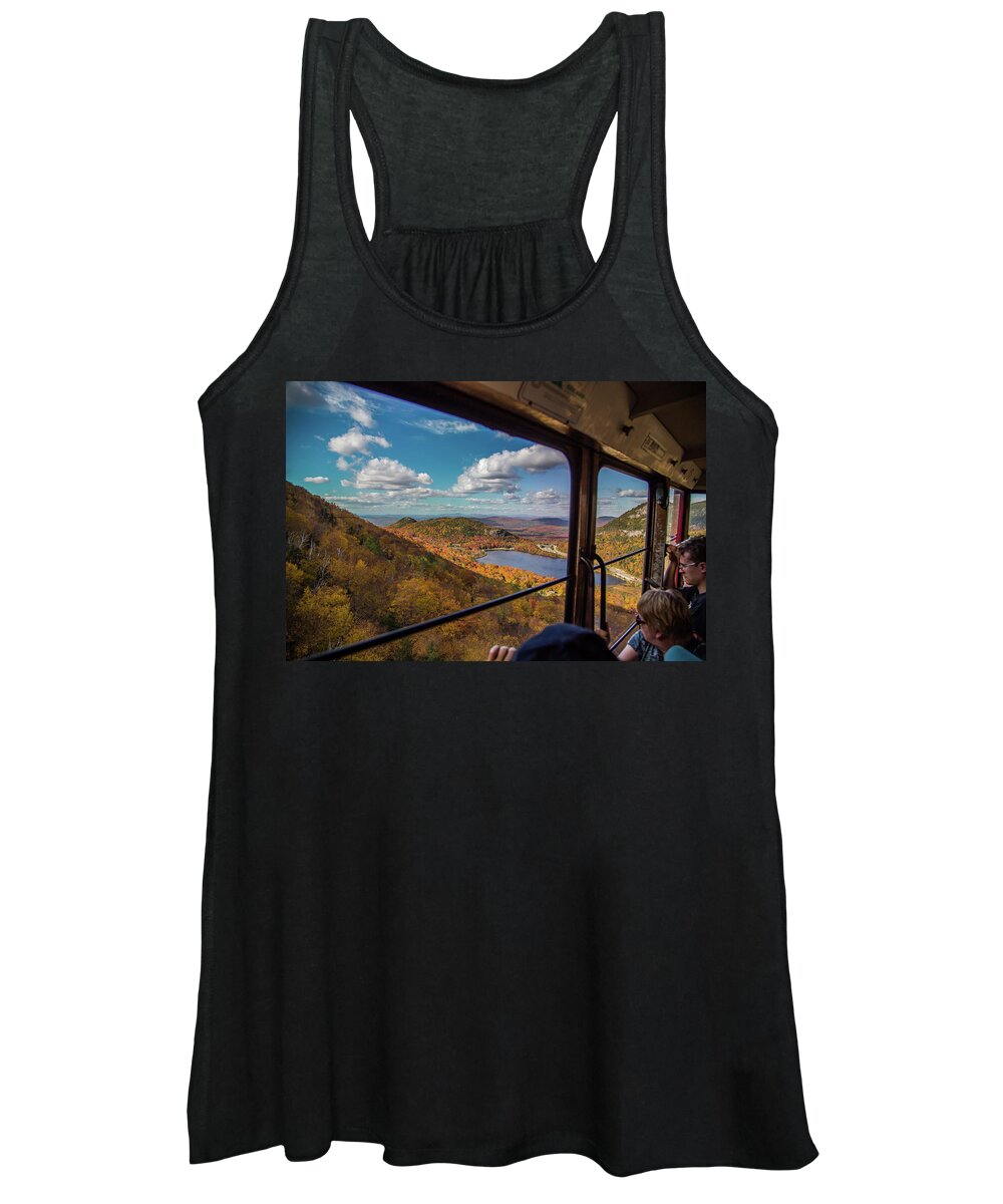 Echo Lake Women's Tank Top featuring the photograph Tram With A View by Kevin Craft