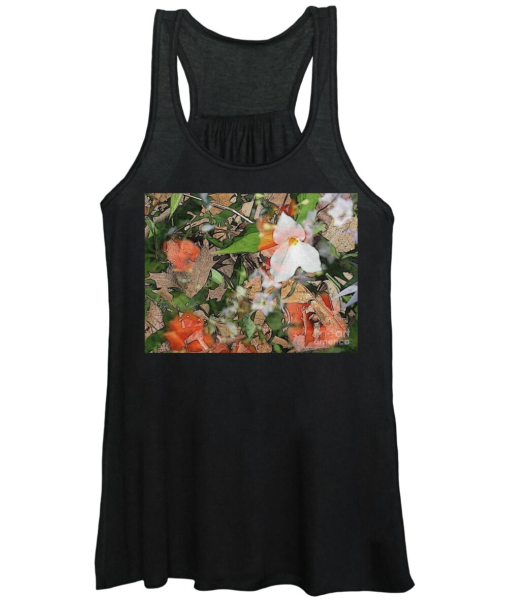 Photography Women's Tank Top featuring the photograph Trillium and More by Kathie Chicoine