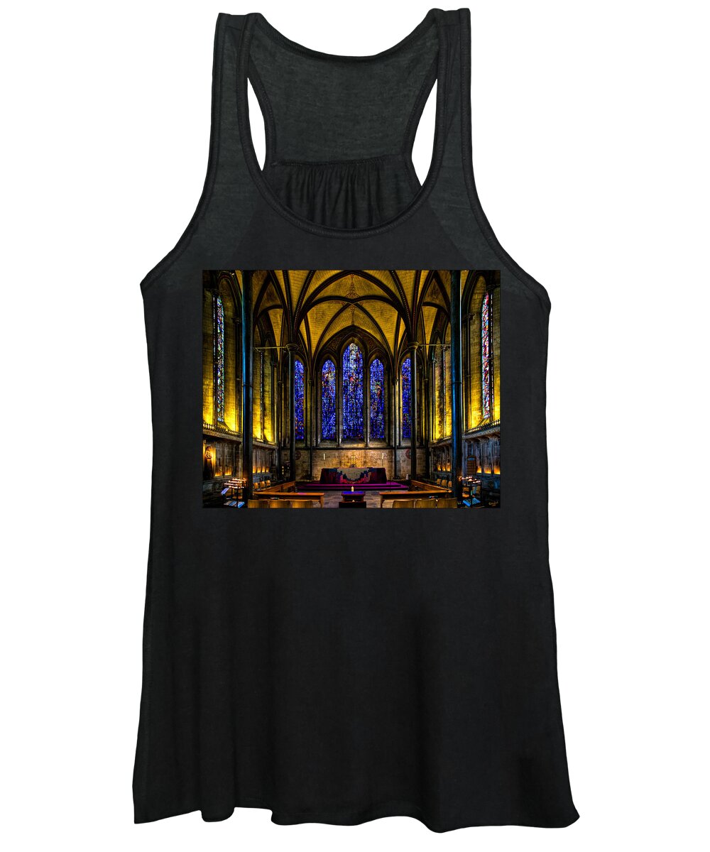 Trinity Women's Tank Top featuring the photograph Trinity Chapel Salisbury Cathedral by Chris Lord