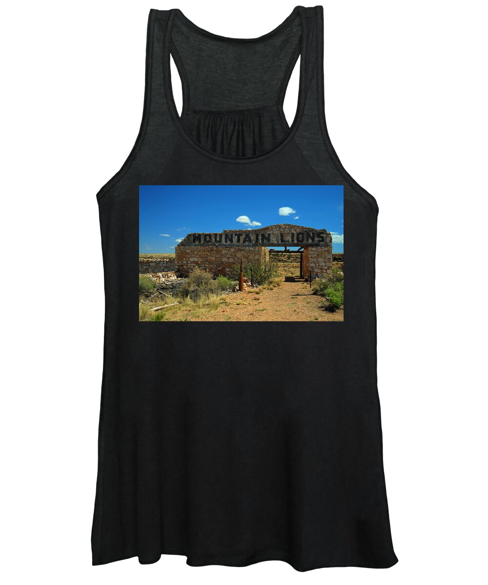 Home Women's Tank Top featuring the photograph Two Guns by Richard Gehlbach