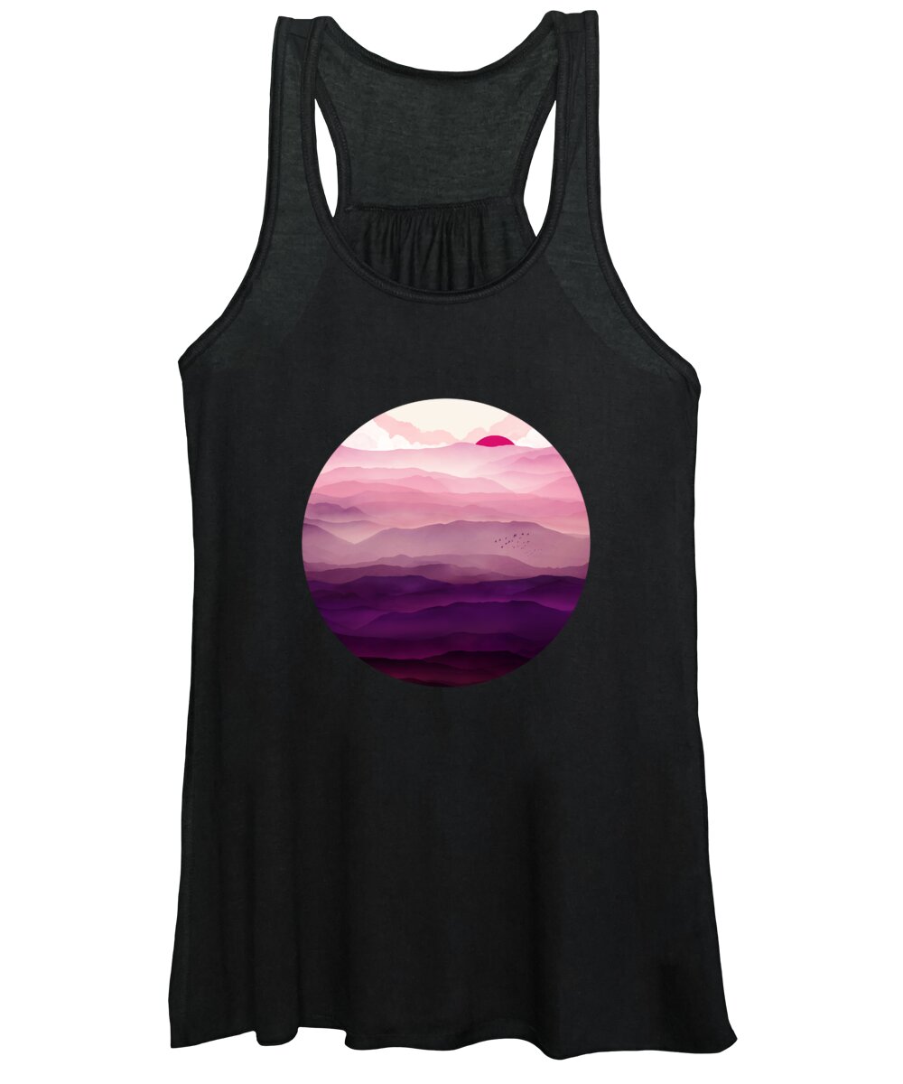 Violet Women's Tank Top featuring the digital art Ultraviolet Day by Spacefrog Designs