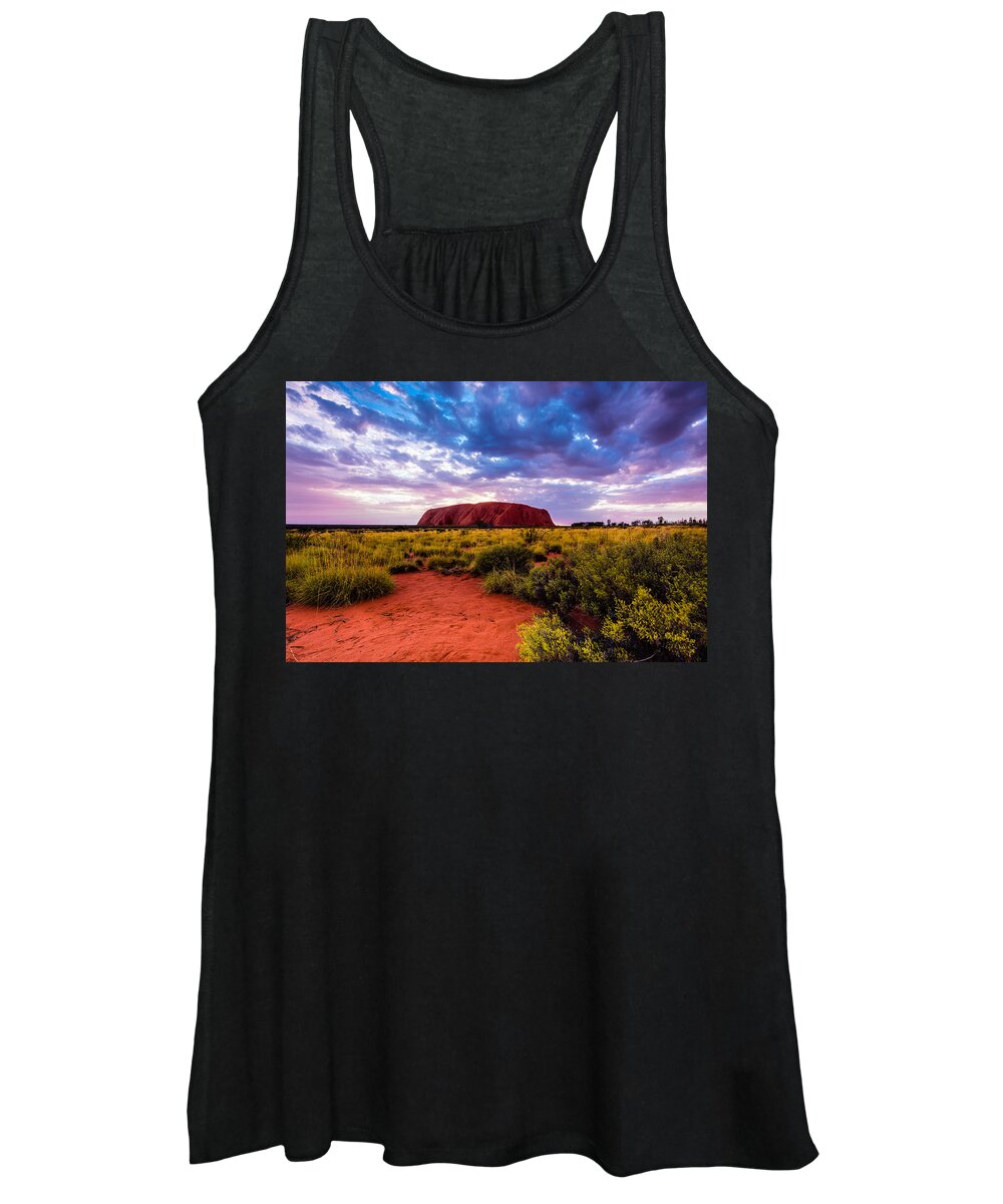 Uluru Women's Tank Top featuring the photograph Uluru by U Schade