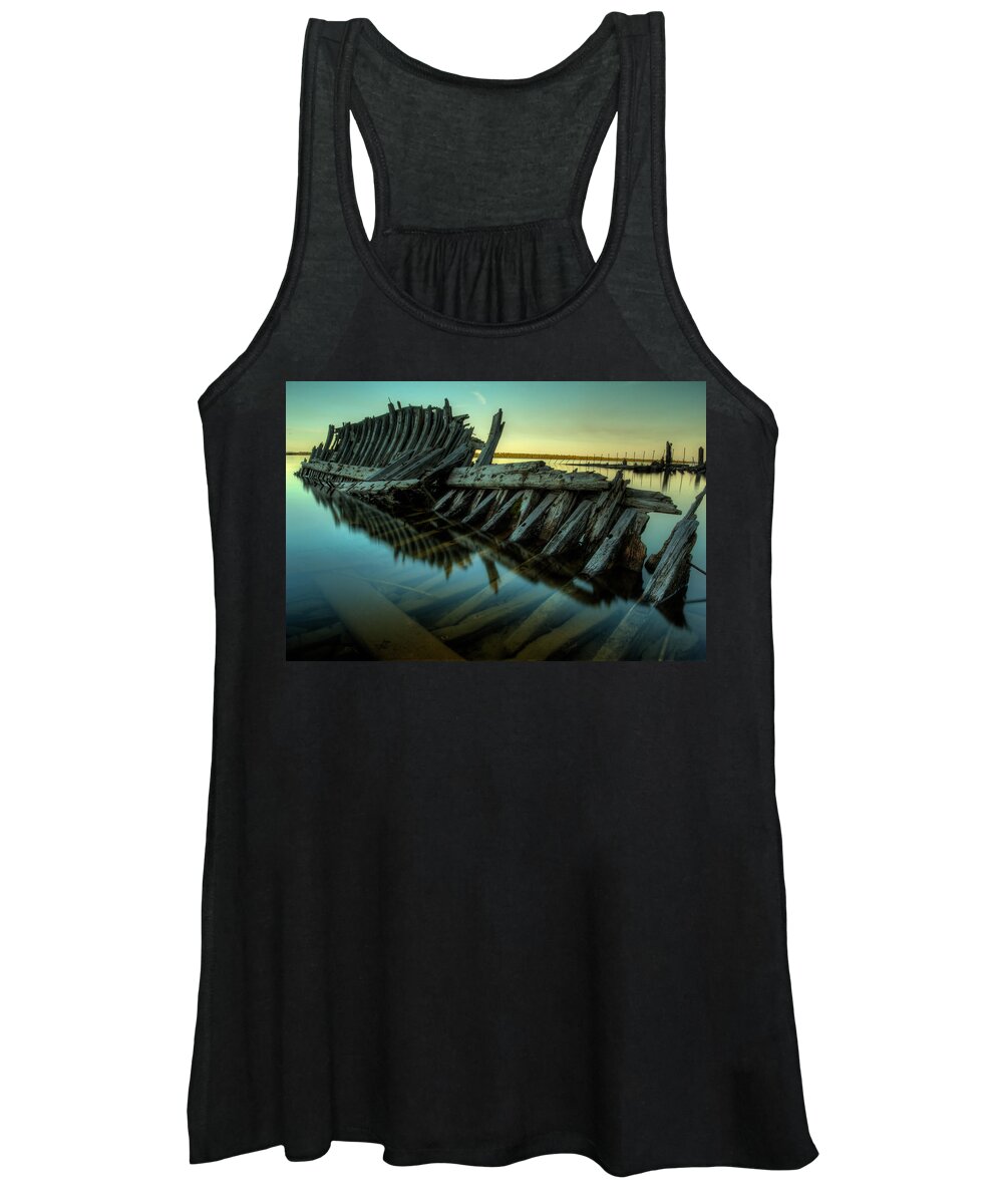 Boat Women's Tank Top featuring the photograph Unknown Shipwreck by Jakub Sisak