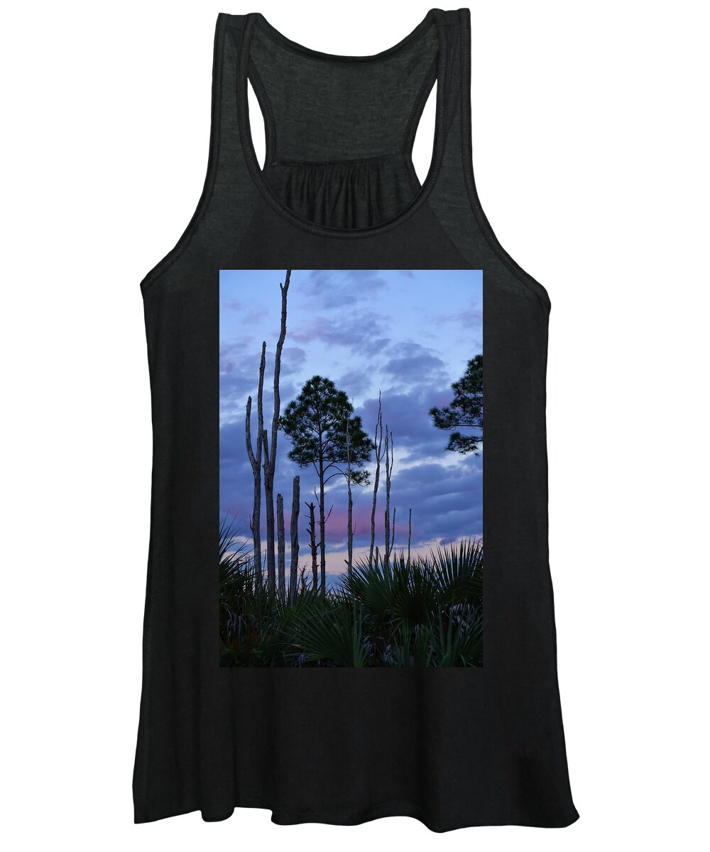 Sunset Women's Tank Top featuring the photograph Violet Skies by Artful Imagery