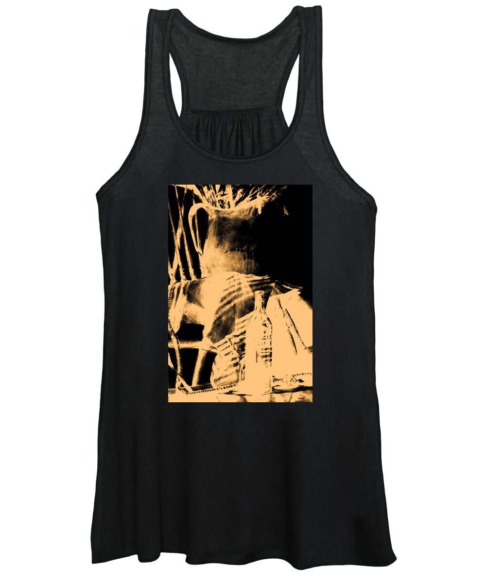 Dessin Women's Tank Top featuring the painting Vodka by Roro Rop