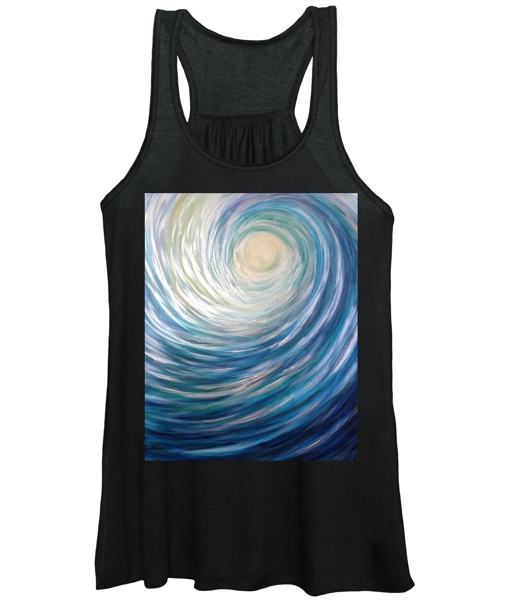 Wave Women's Tank Top featuring the painting Wave of Light by Michelle Pier