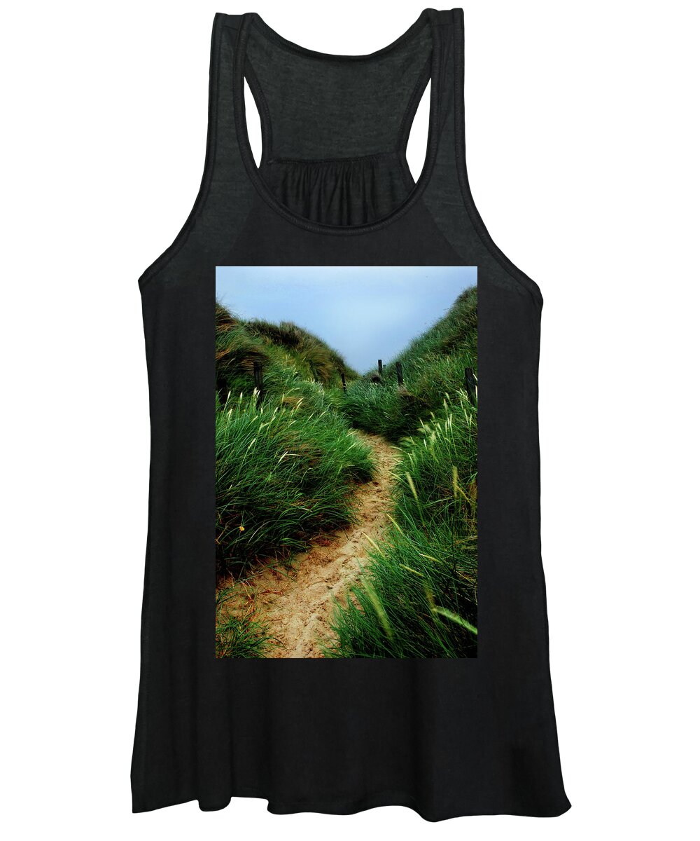 Beach Women's Tank Top featuring the photograph Way Through The Dunes by Hannes Cmarits