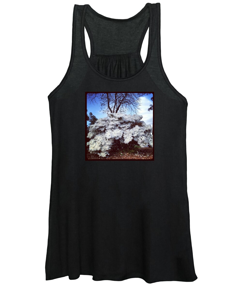 Plants Women's Tank Top featuring the photograph White Bloom 2012 by Will Felix