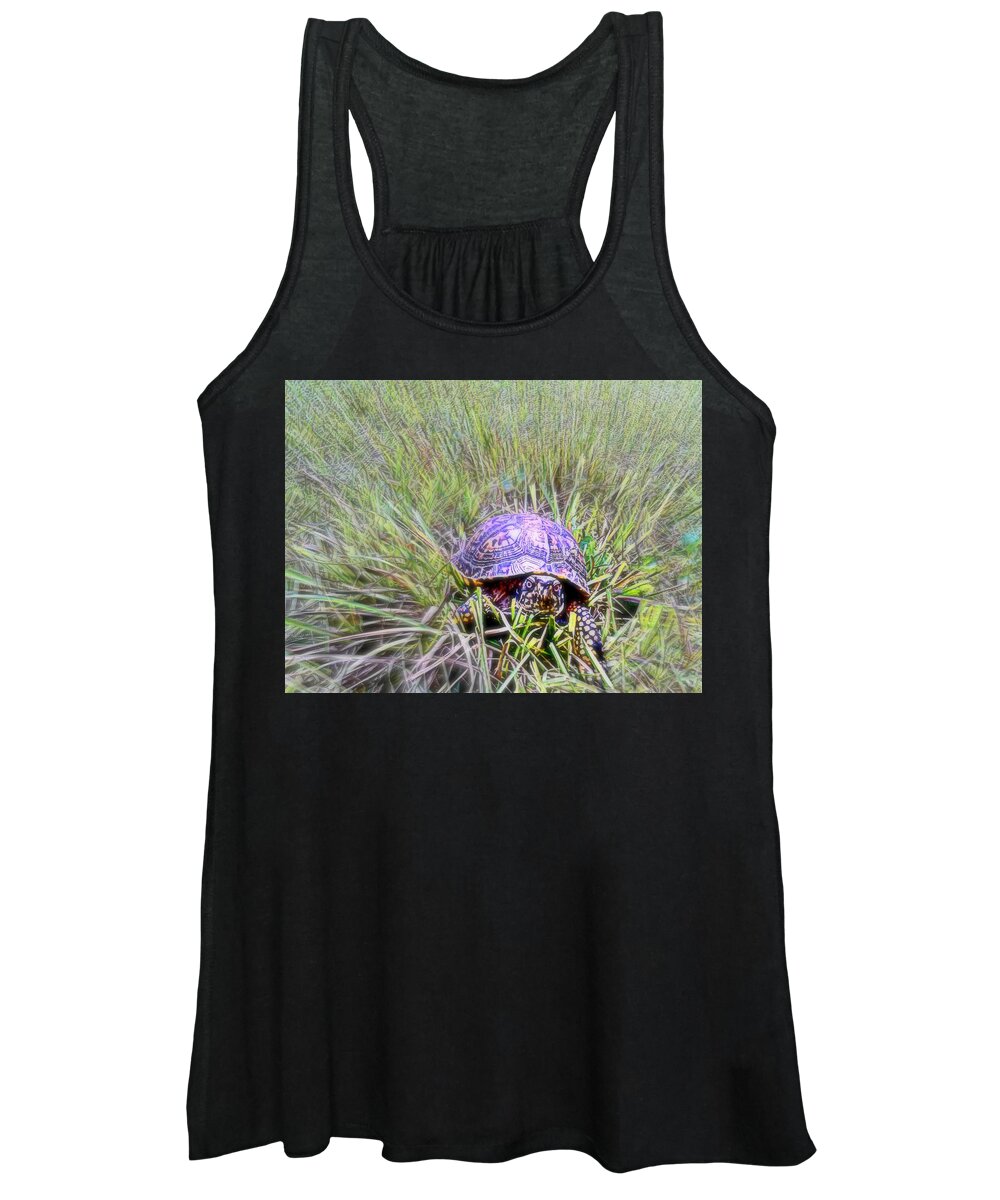 Turtle Women's Tank Top featuring the photograph Who Are You by Andy Rhodes