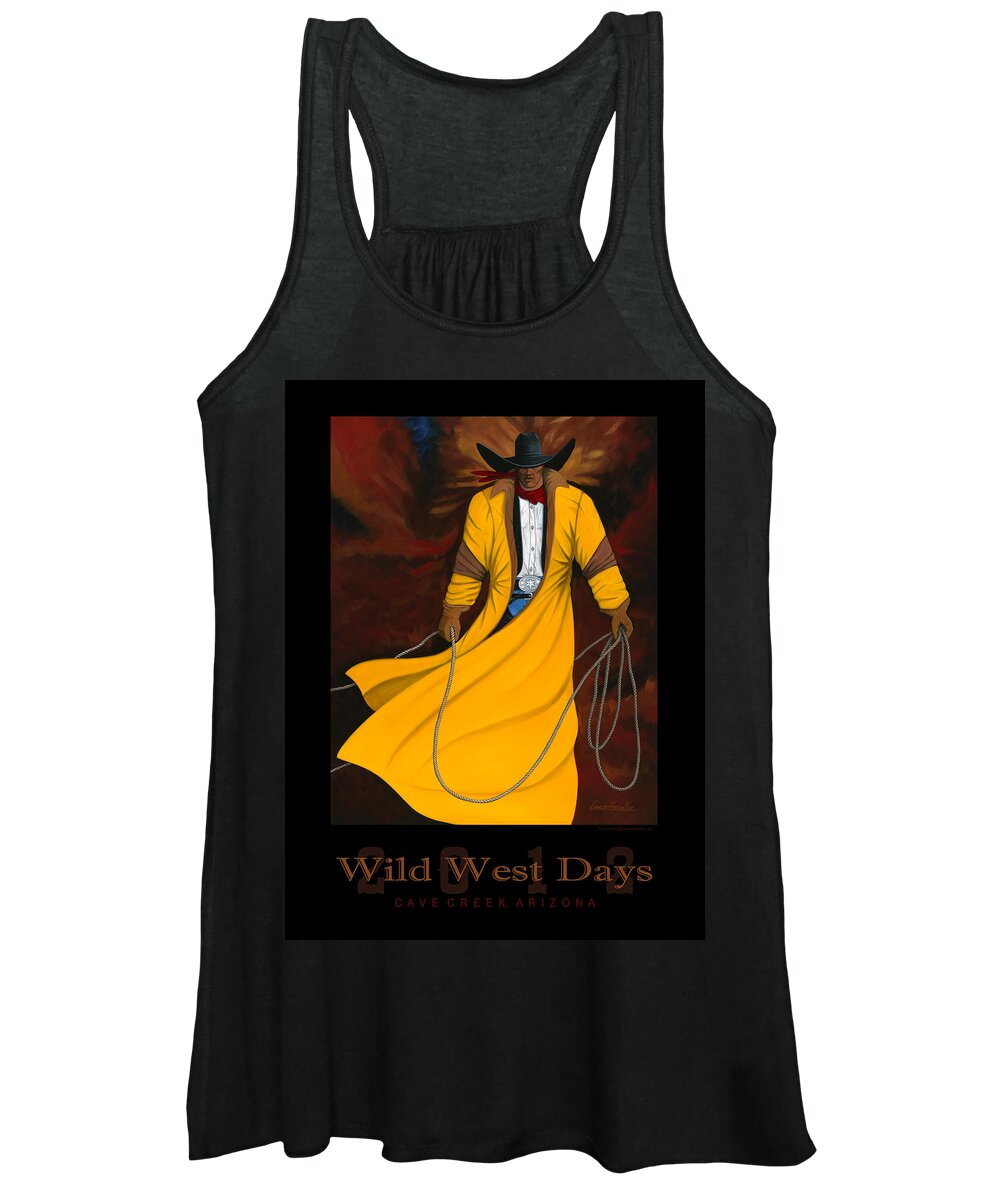Cave Creek Wild West Days Women's Tank Top featuring the painting Wild West Days 2012 by Lance Headlee