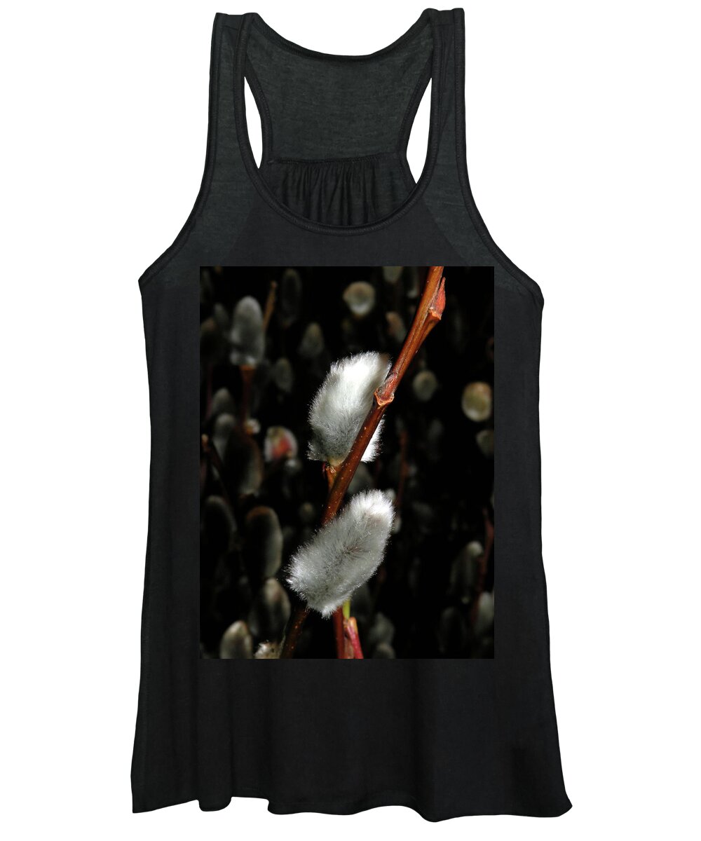 Pussy Willow Women's Tank Top featuring the photograph Willow by Trish Tritz