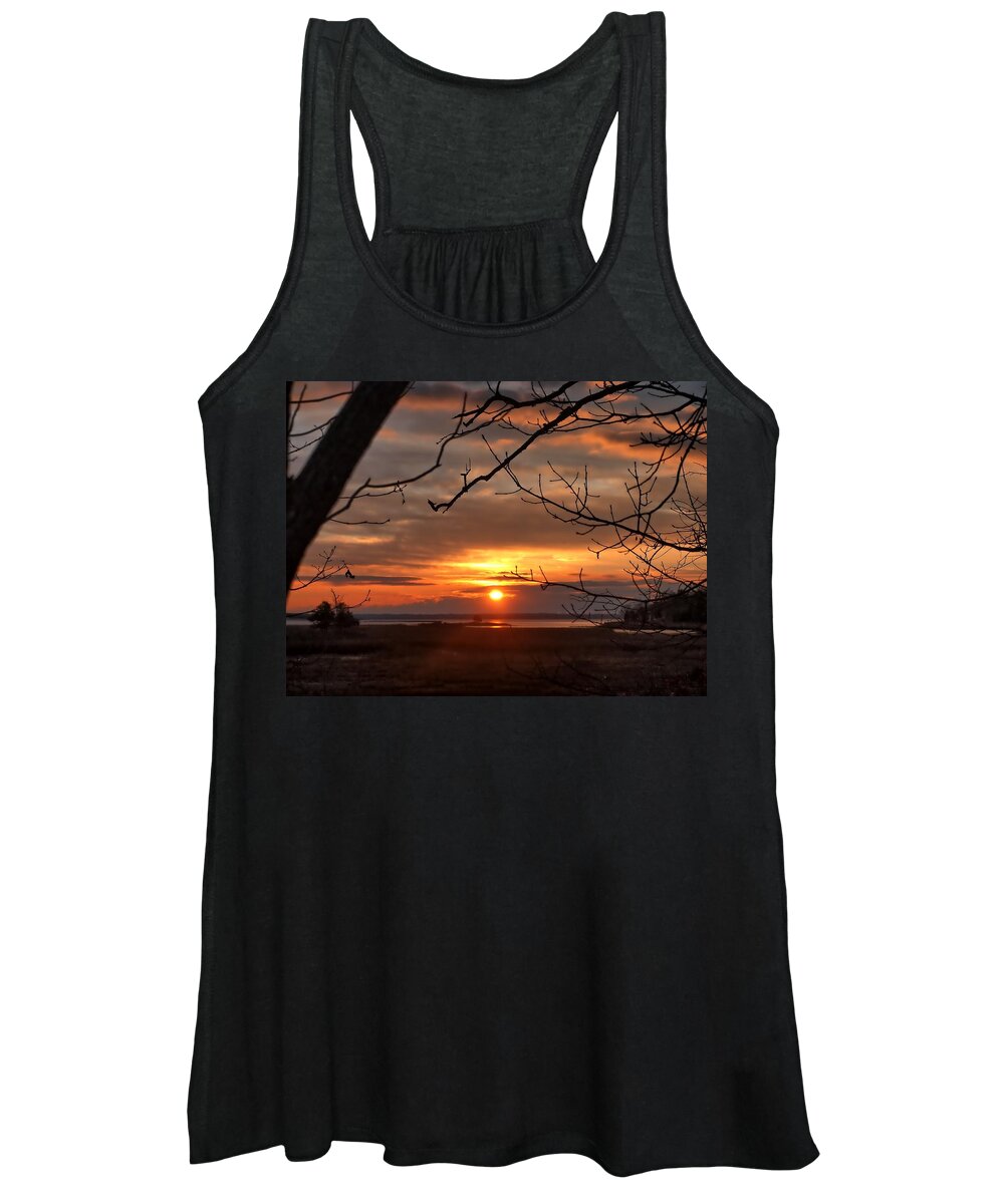 Sunrise Women's Tank Top featuring the photograph Winter sunrise by Bruce Gannon