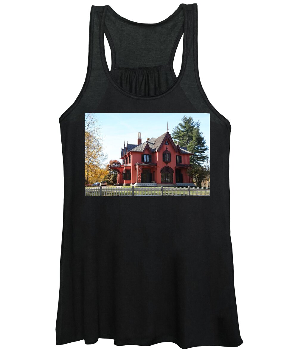 Woodstock Ct Home Women's Tank Top featuring the photograph Woodstock CT Home Scenic Rt 169 by Imagery-at- Work