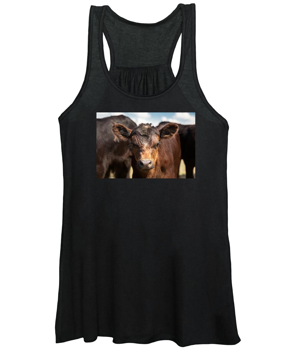 Young Women's Tank Top featuring the photograph Young Angus by Todd Klassy