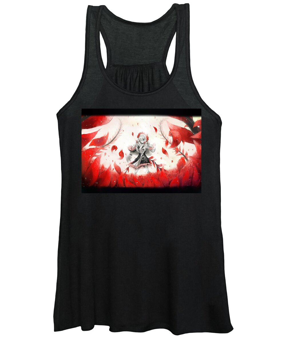 Yumekui Merry Women's Tank Top featuring the digital art Yumekui Merry by Maye Loeser