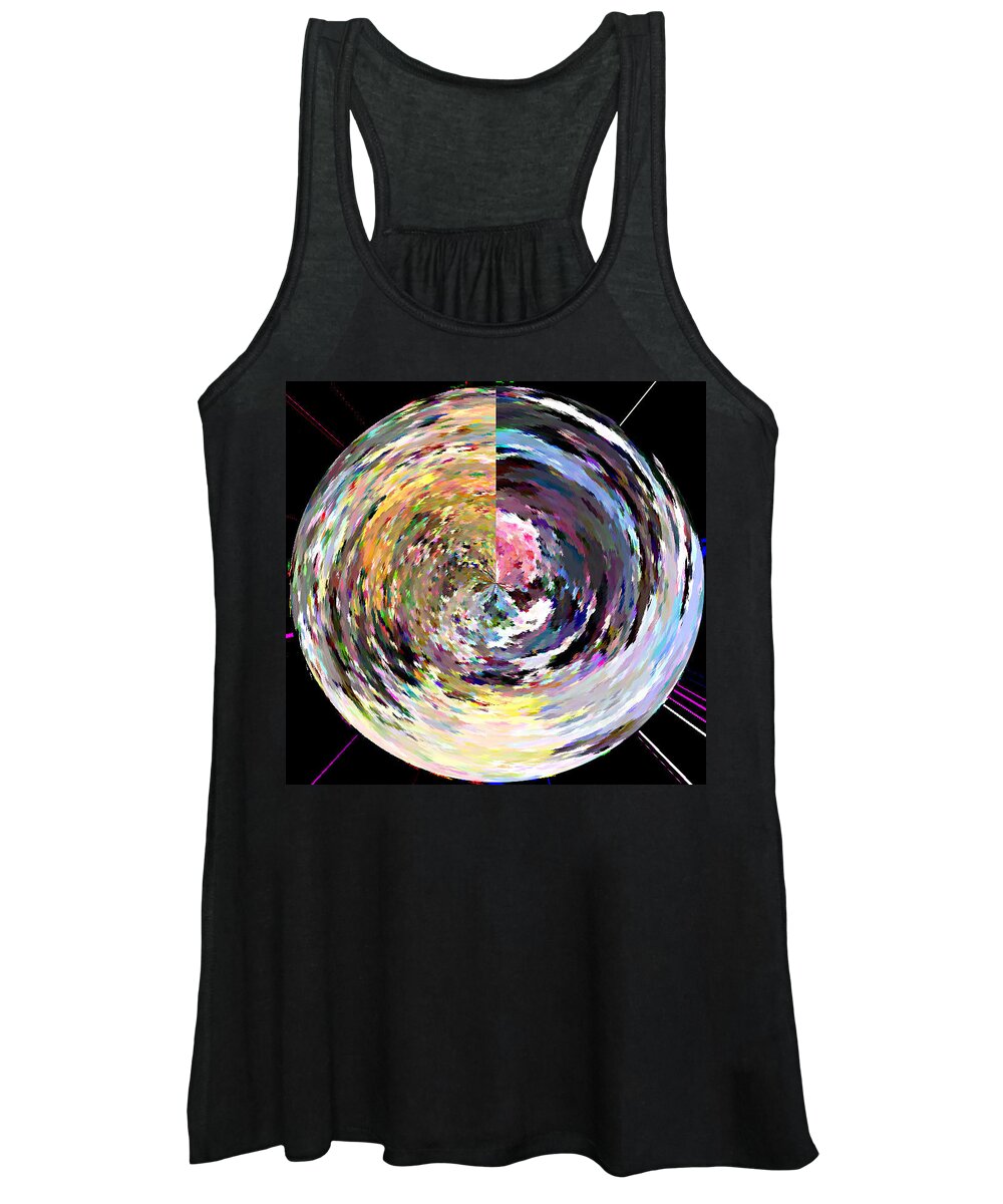 Digital Women's Tank Top featuring the painting Zing by Anil Nene