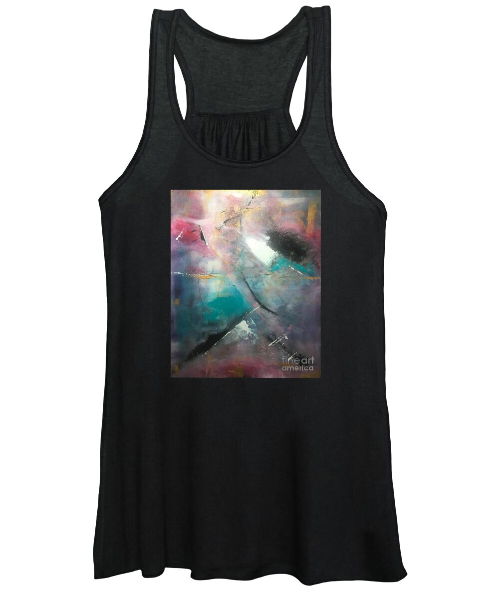 Abstract Painting Art Women's Tank Top featuring the painting Abstract II Art Print #1 by Crystal Stagg
