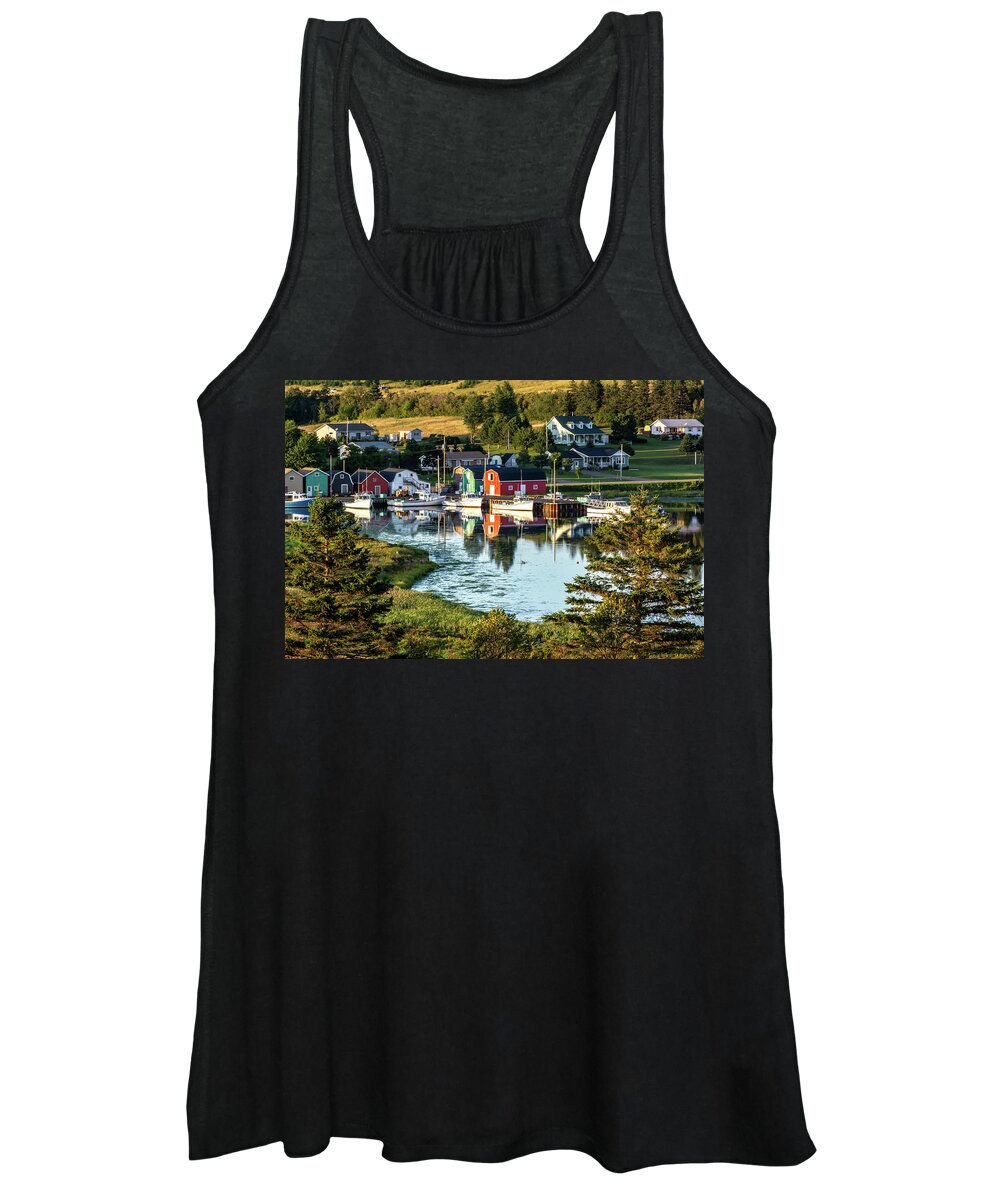 Pei Women's Tank Top featuring the photograph French River Harbour #2 by Douglas Wielfaert