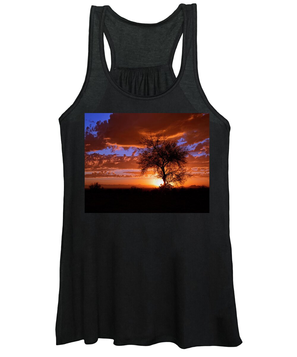 Arizona Women's Tank Top featuring the photograph Mesquite Sunset #2 by American Landscapes