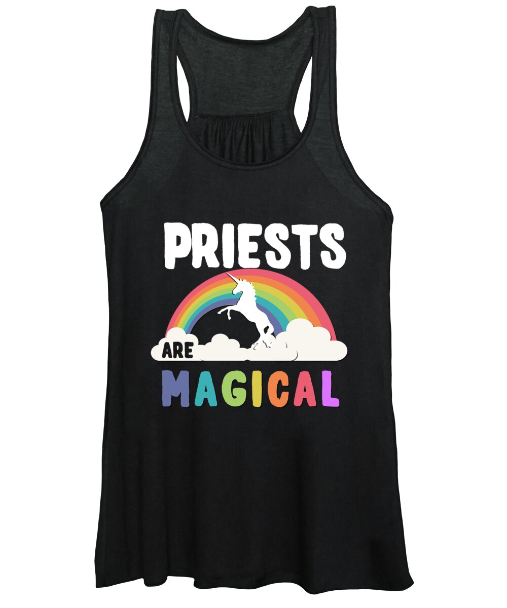 Unicorn Women's Tank Top featuring the digital art Priests Are Magical #1 by Flippin Sweet Gear