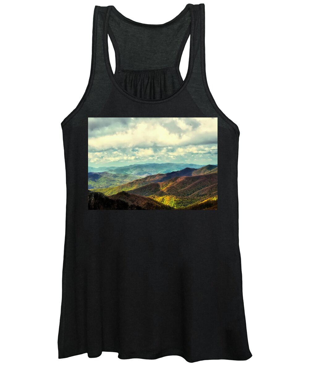  Women's Tank Top featuring the photograph Smoky Mountain Memory #1 by Jack Wilson