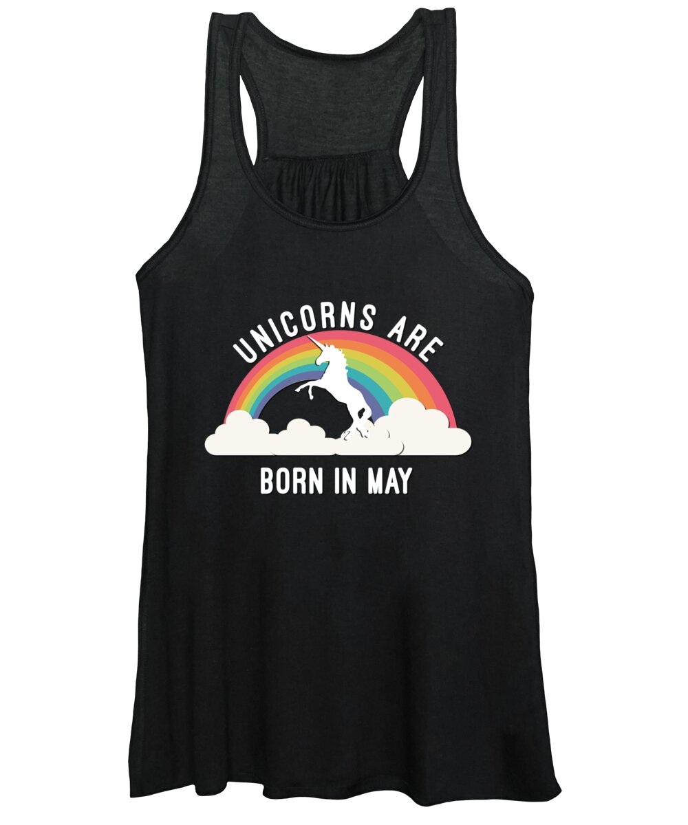 Cool Women's Tank Top featuring the digital art Unicorns Are Born In May #1 by Flippin Sweet Gear