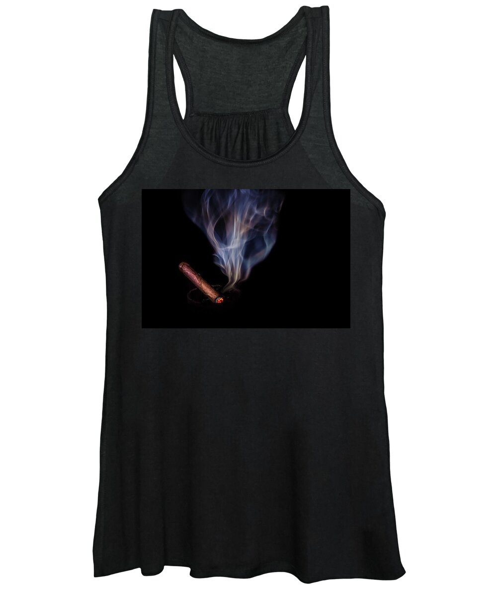 Aroma Women's Tank Top featuring the photograph A Stogie by Bill Chizek