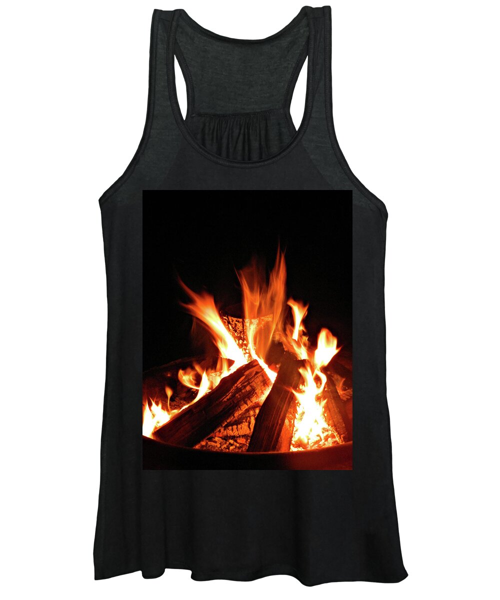 All Fired Women's Tank Top featuring the photograph All Fired Up 7 by Cyryn Fyrcyd