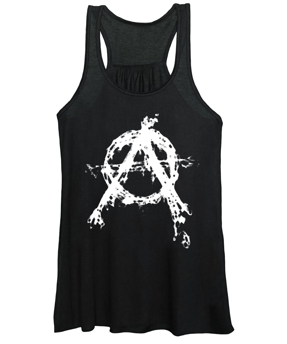 Anarchy Women's Tank Top featuring the digital art Anarchy Graphic by Roseanne Jones