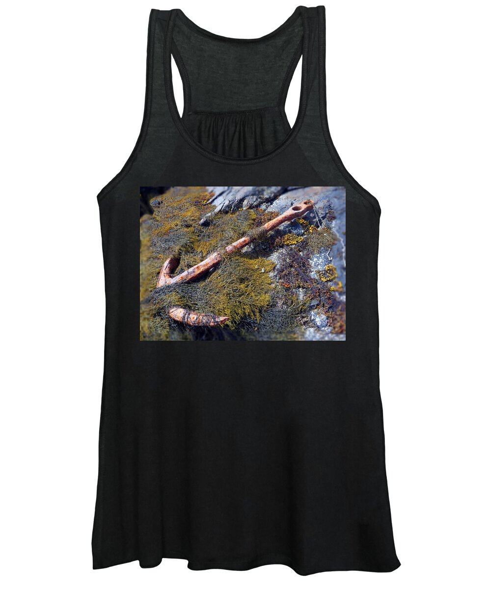 Mariner Women's Tank Top featuring the photograph Anchors Away by Vicky Edgerly