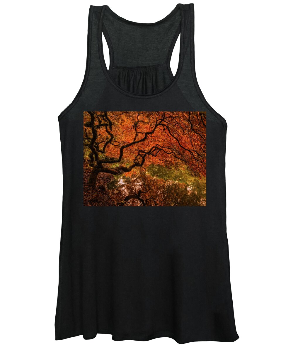 Autumn Women's Tank Top featuring the photograph Autumn Reflections by Judi Kubes